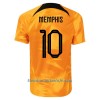 Camiseta de fútbol Países Bajos Memphis 10 Primera Equipación Mundial 2022 - Hombre